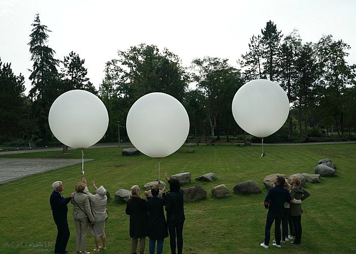 Asverstrooiing met Heliumballonnen vanuit het voormalig dierenpark Emmen.