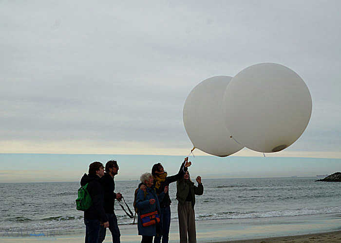 heliumballon asverstrooiing